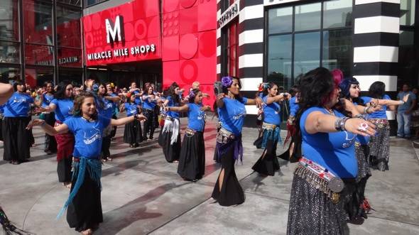 Haute Event: Fuego Fusion Holds a Shimmy Mob at the Miracle Mile Shops