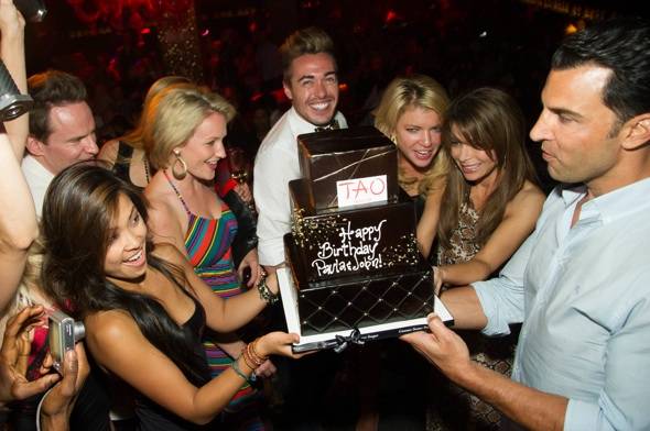 Paula Abdul and boyfriend, John Caprio at TAO Nightclub