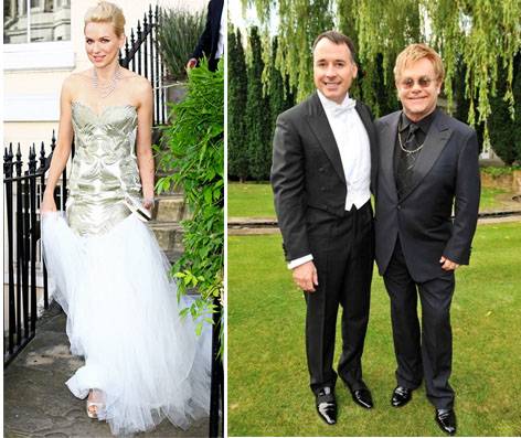 Elton Naomi Chopard White Tie