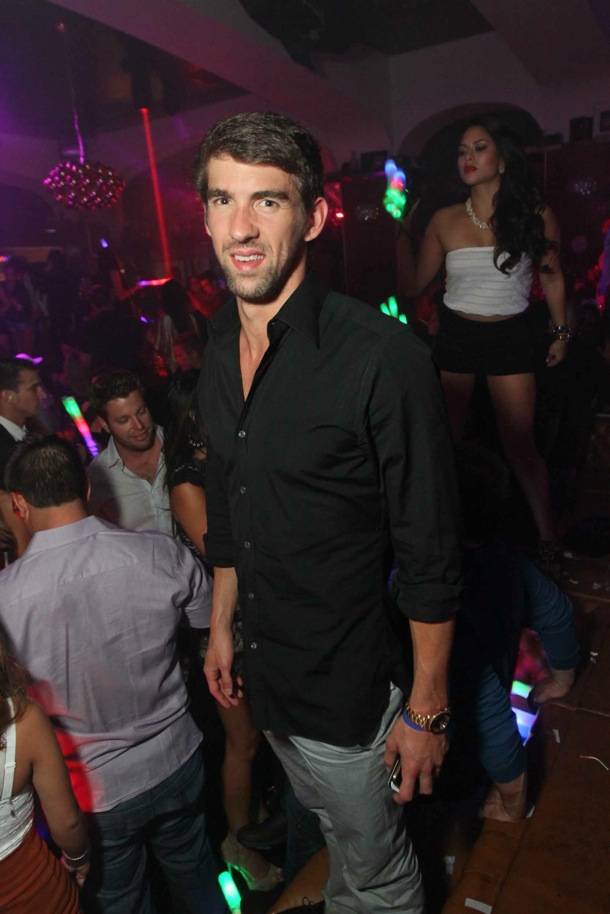 Michael Phelps at Hyde Bellagio, Las Vegas, 9-4-12