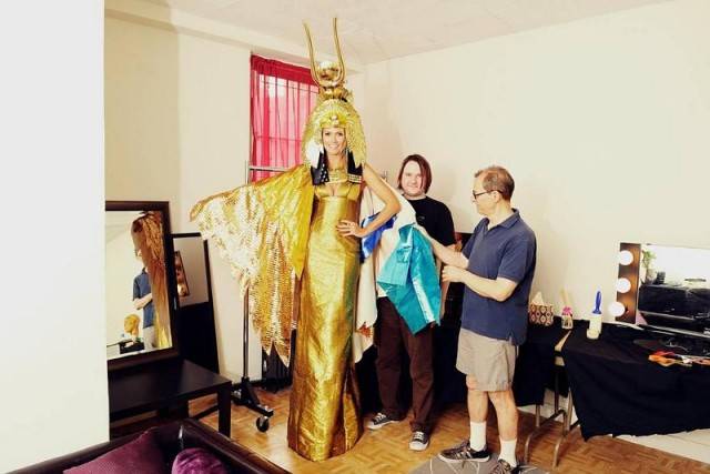 Cleopatra comes to life Bill Corso & Martin Izquierdo are amazing! Wait until Heidi Klum Halloween night to see the final! —Heldi Klum