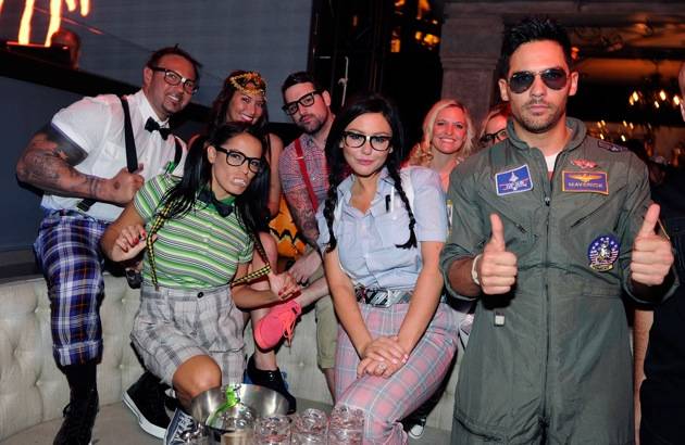 Jenni 'JWoww' Farley Celebrates Halloween With Fiancee Roger Mathews In Las Vegas At Chateau Nightclub