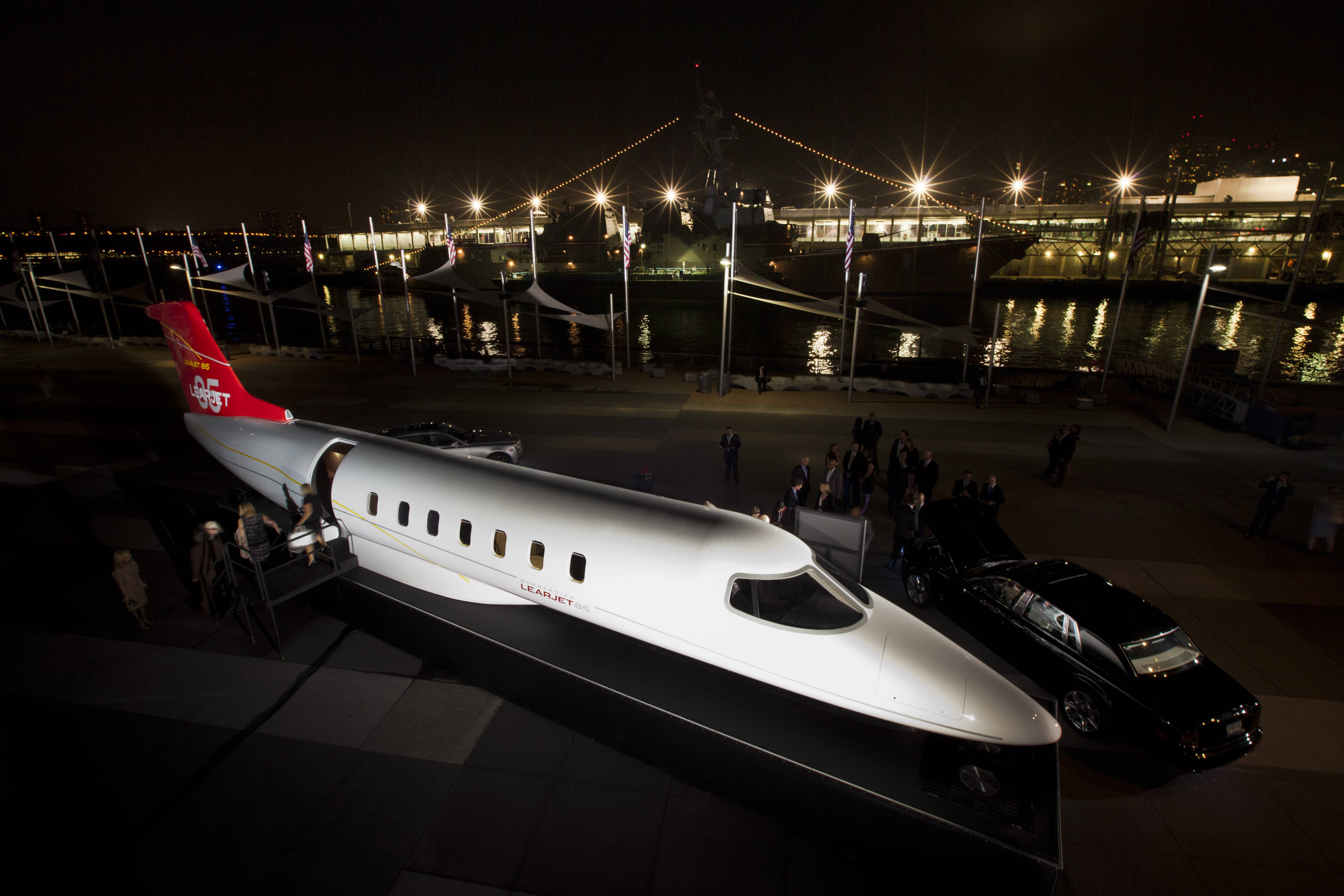 Haute Event: Flexjet and Bombardier Premiere Learjet 85 At The Intrepid