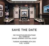 IWC Schaffhausen Boutique Opens Tonight in Bal Harbour