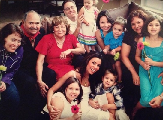 Merry Christmas and Happy Holidays to everyone! From my family to yours! —Eva Longoria