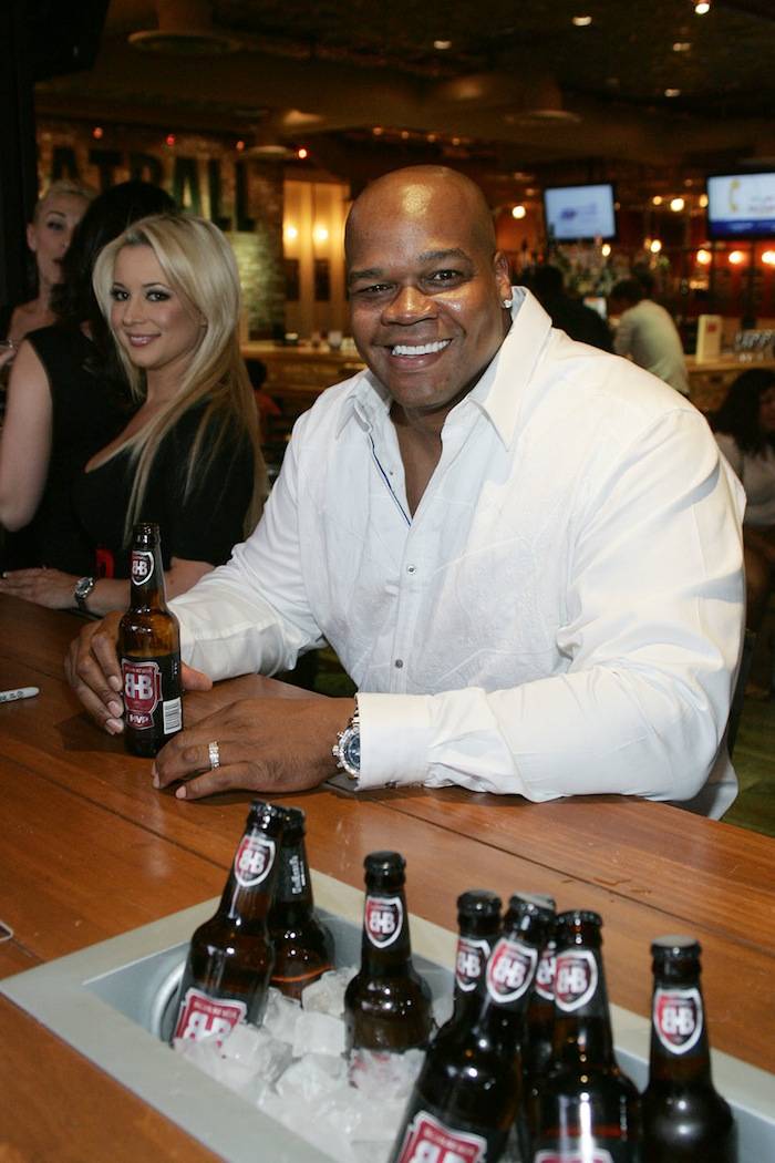 Frank Thomas with Big Hurt MVP Beer at Meatball Spot. Photos: Jimmy Atoa