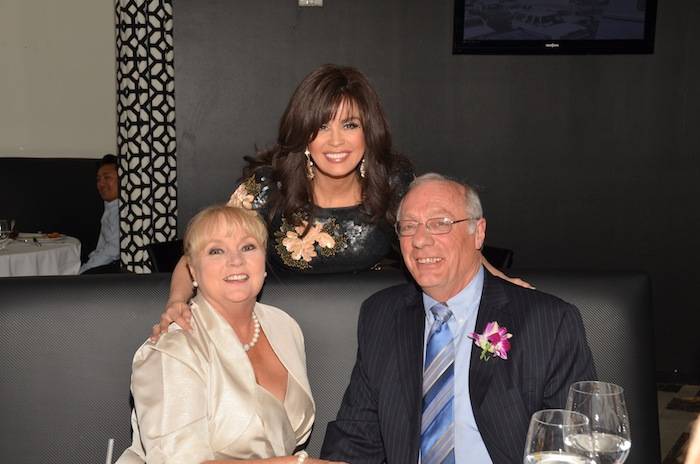 Marie Osmond surprises newlyweds at Center Cut Steakhouse at Flamingo Las Vegas. Photo: Cashman Photo