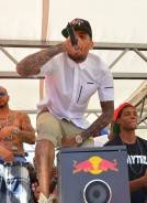 Haute Event: Chris Brown and Karrueche Tran at the Palms Pool