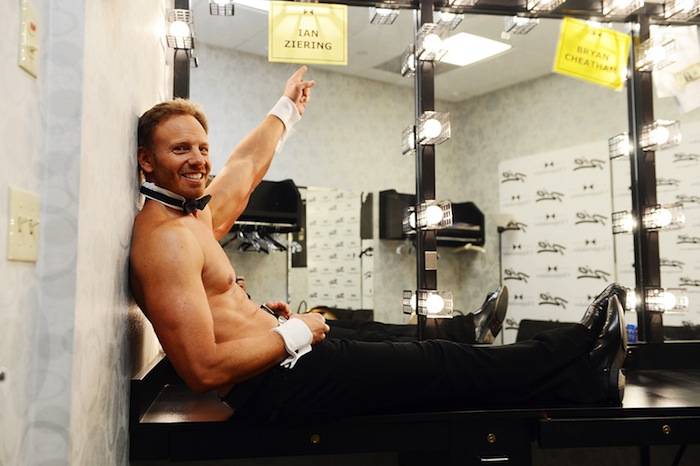 Ian Ziering makes his debut in Chippendales. Photos: Denise Truscello/WireImage