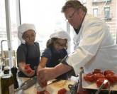 David Burke Teaches Children to Cook Healthy Meals at The James Hotel