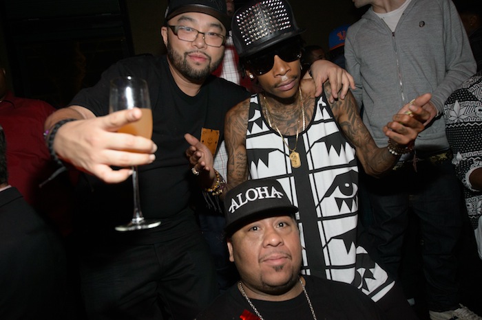 Wiz Khalifa and friends at Tao. Photos: Al Powers/Powers Imagery LLC