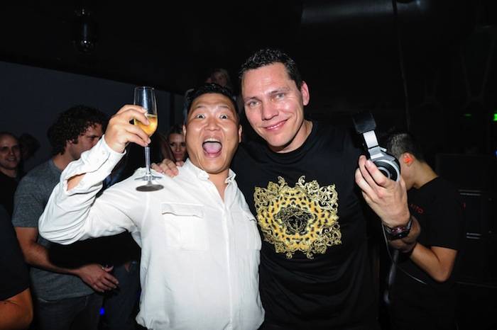 Psy and Tiesto at Hakkasan. Photos: Al Powers/Powers Imagery LLC