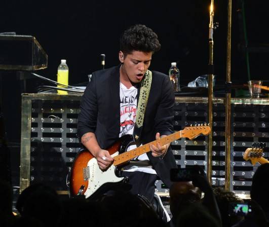 Bruno Mars performs at the new Chelsea at the Cosmopolitan of Las Vegas. Photos: Denise Truscello/WireImage
