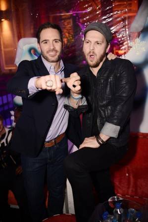 Jimmie Johnson and Gavin DeGraw at Surrender. Photos: Aaron Garcia