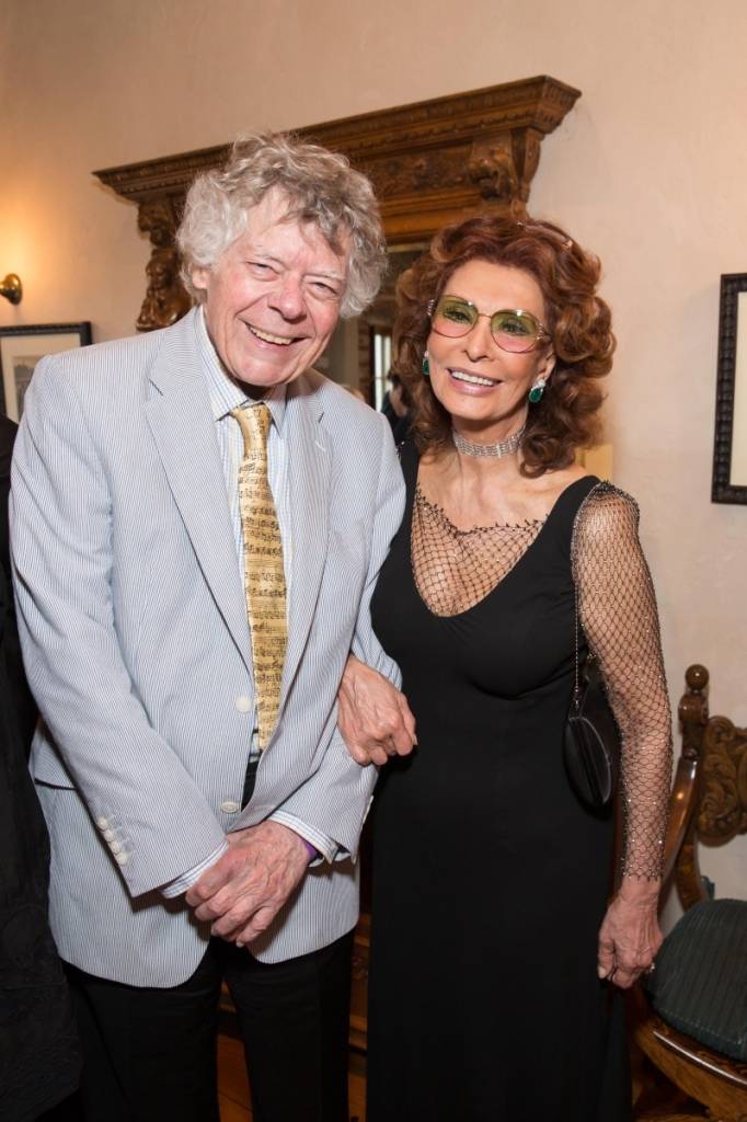 Gordon Getty and Sophia Loren  Credit: Drew Altizer Photography