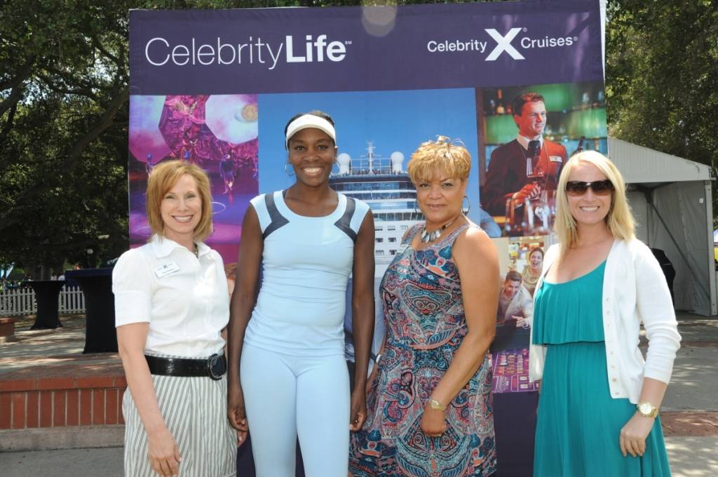 Venus Williams and Celebrity Cruise Team