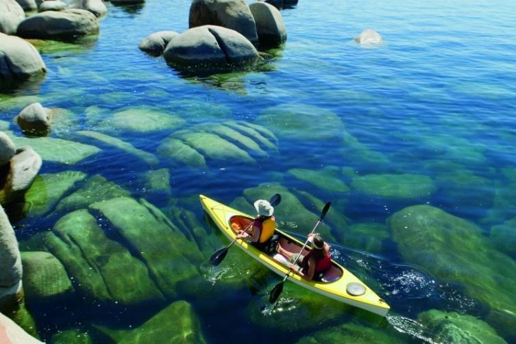 Kayakers on Lake Tahoe 