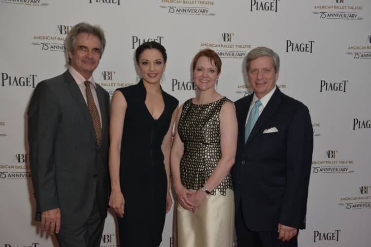 ABT Artistic Director, Kevin McKenzie; Principal Dancer, Veronika Part; ABT CEO, Rachel Moore and President of Piaget North America, Larry Boland