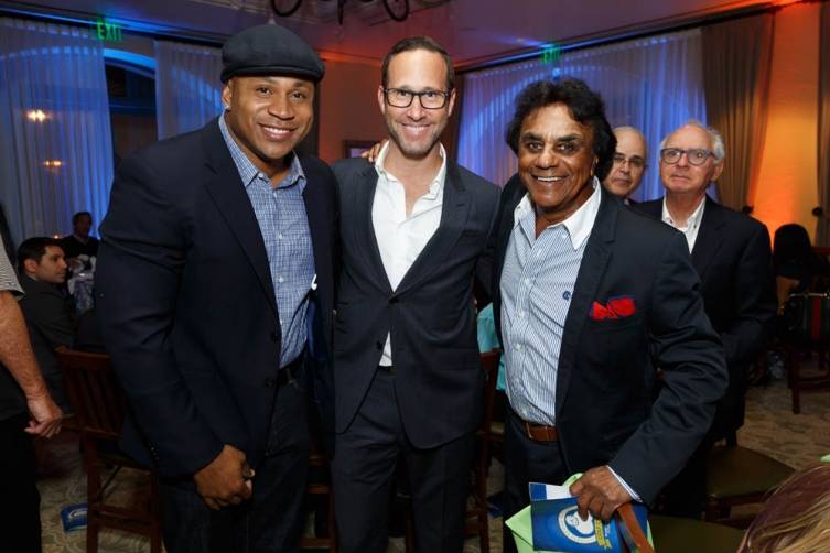 LL Cool J, Honoree WME's Richard Weitz and singer Johnny Mathis  