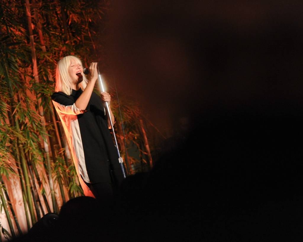 Sia performing