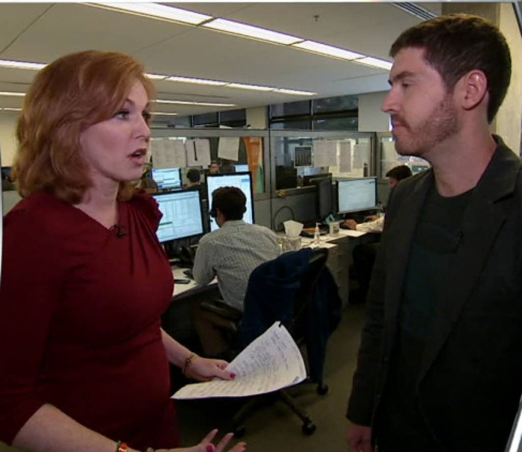 Liz Claman and Github CEO Tom Preston-Warner