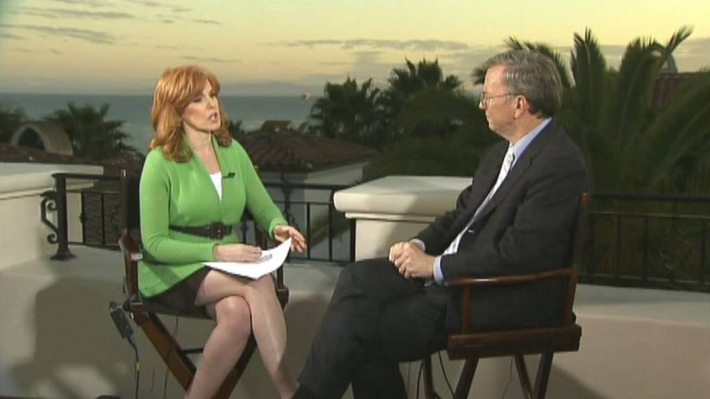 liz claman Google Executive Chairman Eric Schmidt