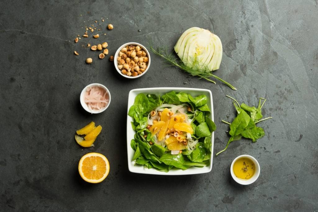 Arugula, Fennel and Hazelnut Salad