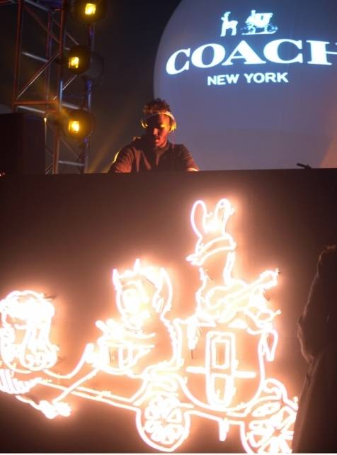 DJ Ruckus spins at Coach Backstage 