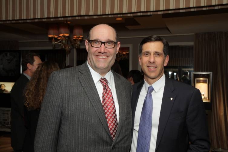 Patek Philippe US President, Larry Pettinelli, and GEARYS Owner Thomas Blumenthal at Patek Philippe 175th anniversary fete 