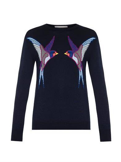 Stella McCartney Swallow Intarsia Sweater $845