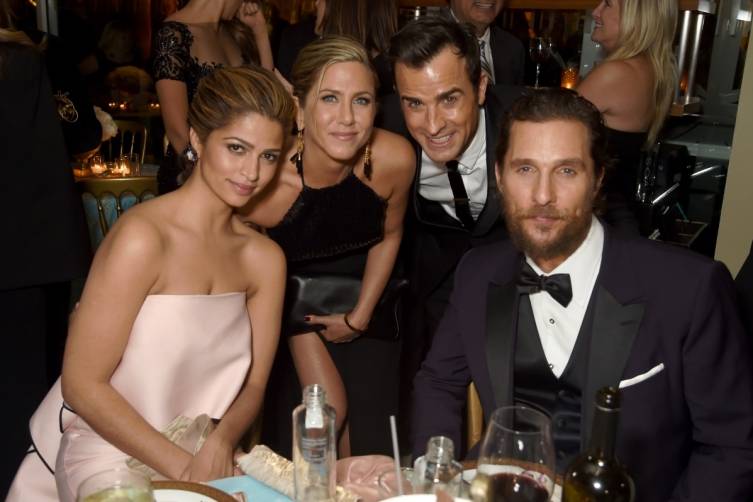 Camilla Alves, Jennifer ANiston, Justin Theroux and Matthew McConaughey 