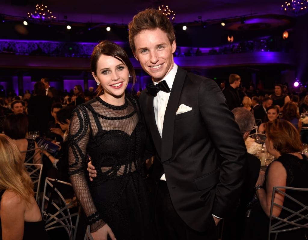 Felicity Jones and Eddie Redmayne