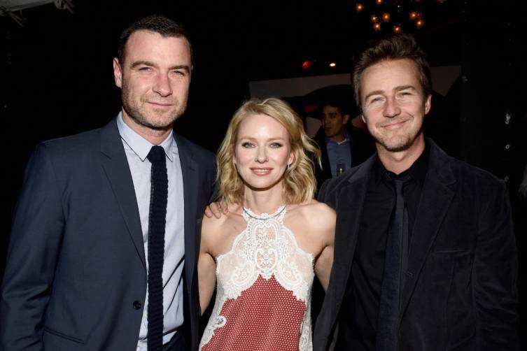 Liev Schreiber, Naomi Watts and Edward Norton