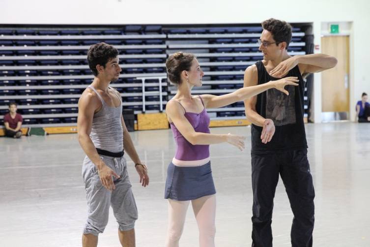 Justin Peck working with MCB dancers