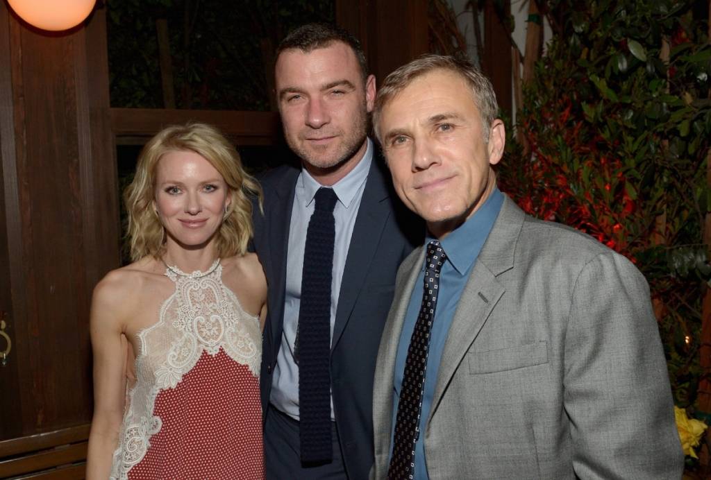 Naomi Watts, Liev Schreiber and Christoph Waltz