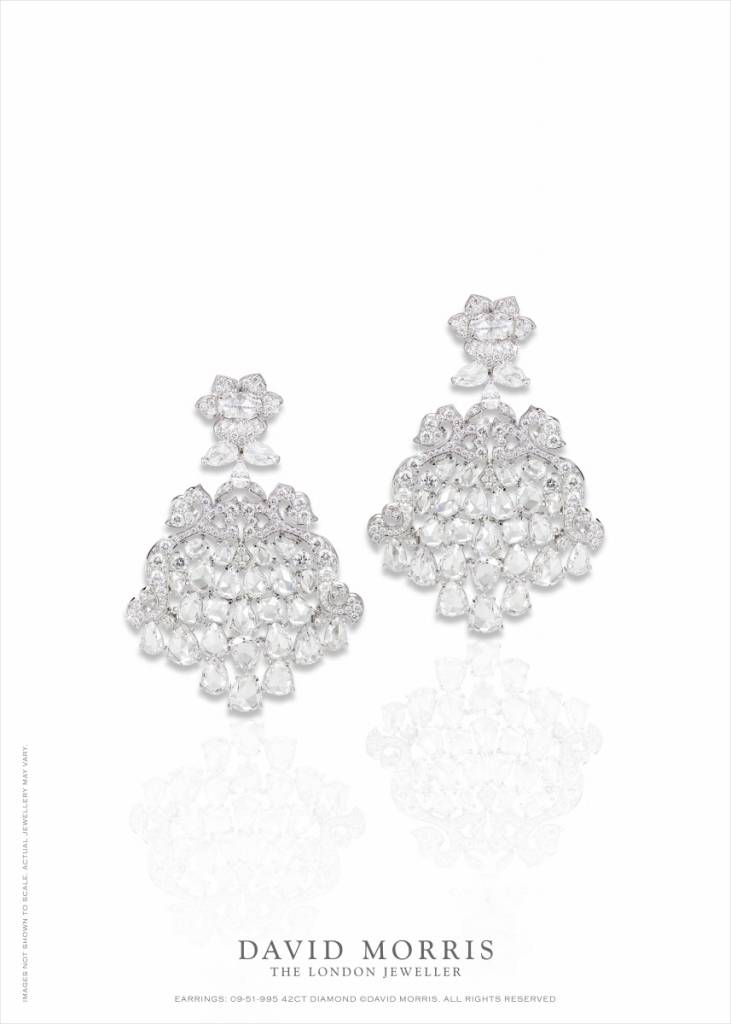 'Pagoda' rose-cut diamond earrings