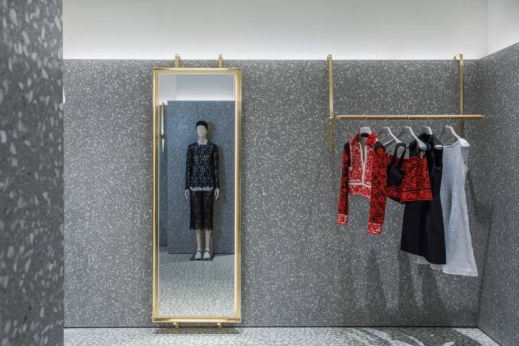 Brass Rack and mirror Valentino store