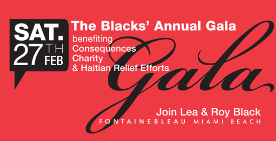 A Black-Tie Affair: Lea and Roy Black To Host Star-Studded Gala at the  Fontainebleau