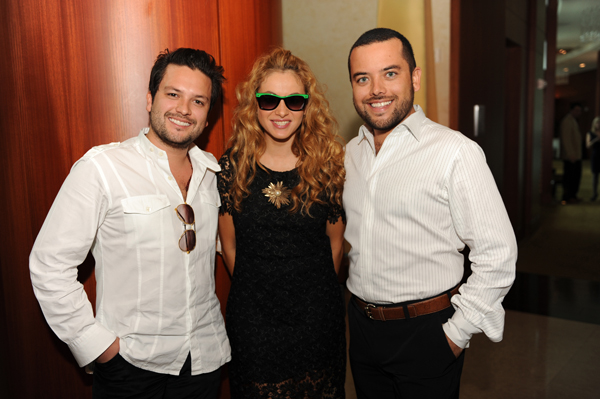 Juan Alevaro, Paulina Rubio, & Jorge Alevaro Juan Alevaro, Paulina Rubio, and Jorge Alevaro